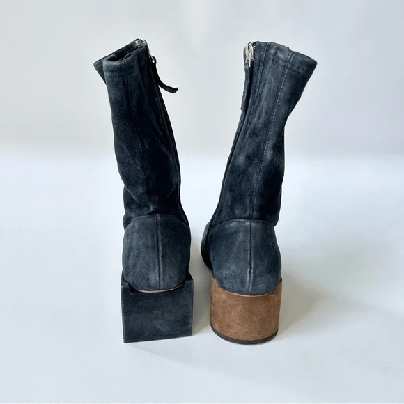 Jacquemus Rond Carré Gray Suede Ankle Boots size 36 - Picture 6 of 7
